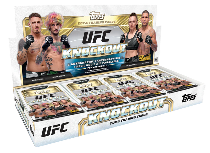 2024 Topps Knockout UFC Factory Sealed Master Hobby Box - 3 Autos