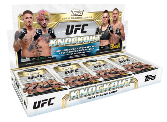 2024 TOPPS KNOCKOUT UFC FACTORY SEALED MASTER HOBBY BOX NEW 3 AUTOS