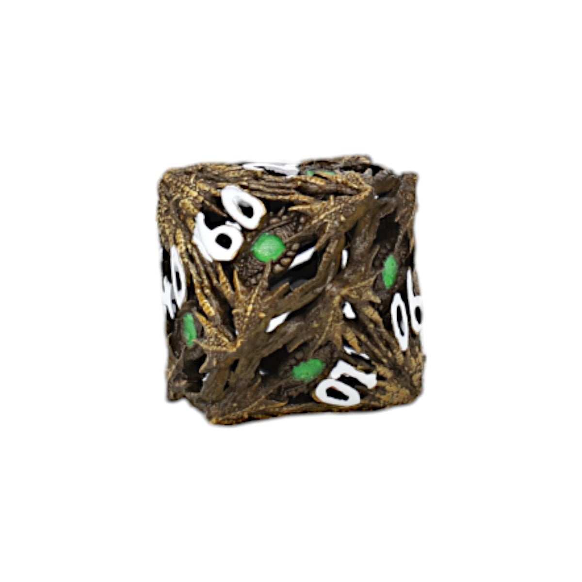 Dice Dragon Eye Dice Set Ancient bronze/green