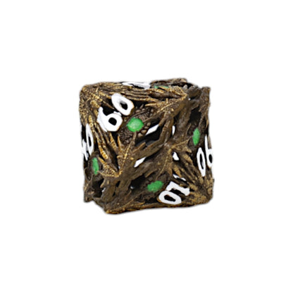 Dice Dragon Eye Dice Set Ancient bronze/green