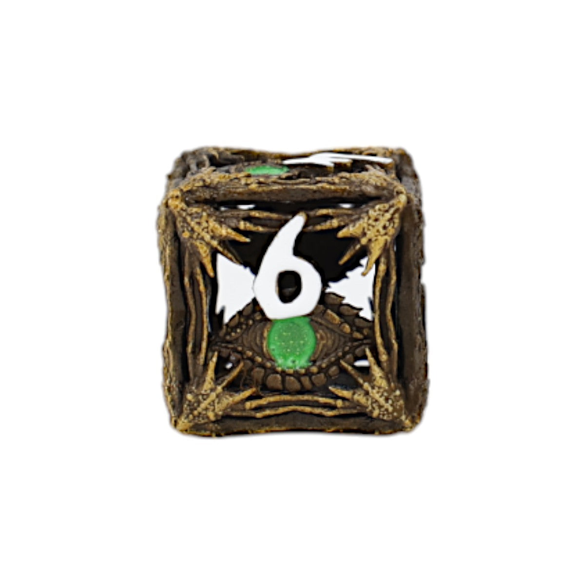 Dice Dragon Eye Dice Set Ancient bronze/green