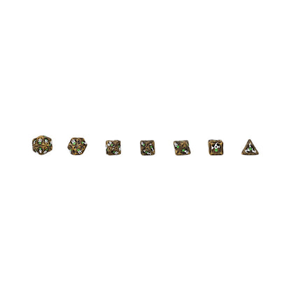 Dice Dragon Eye Dice Set Ancient bronze/green
