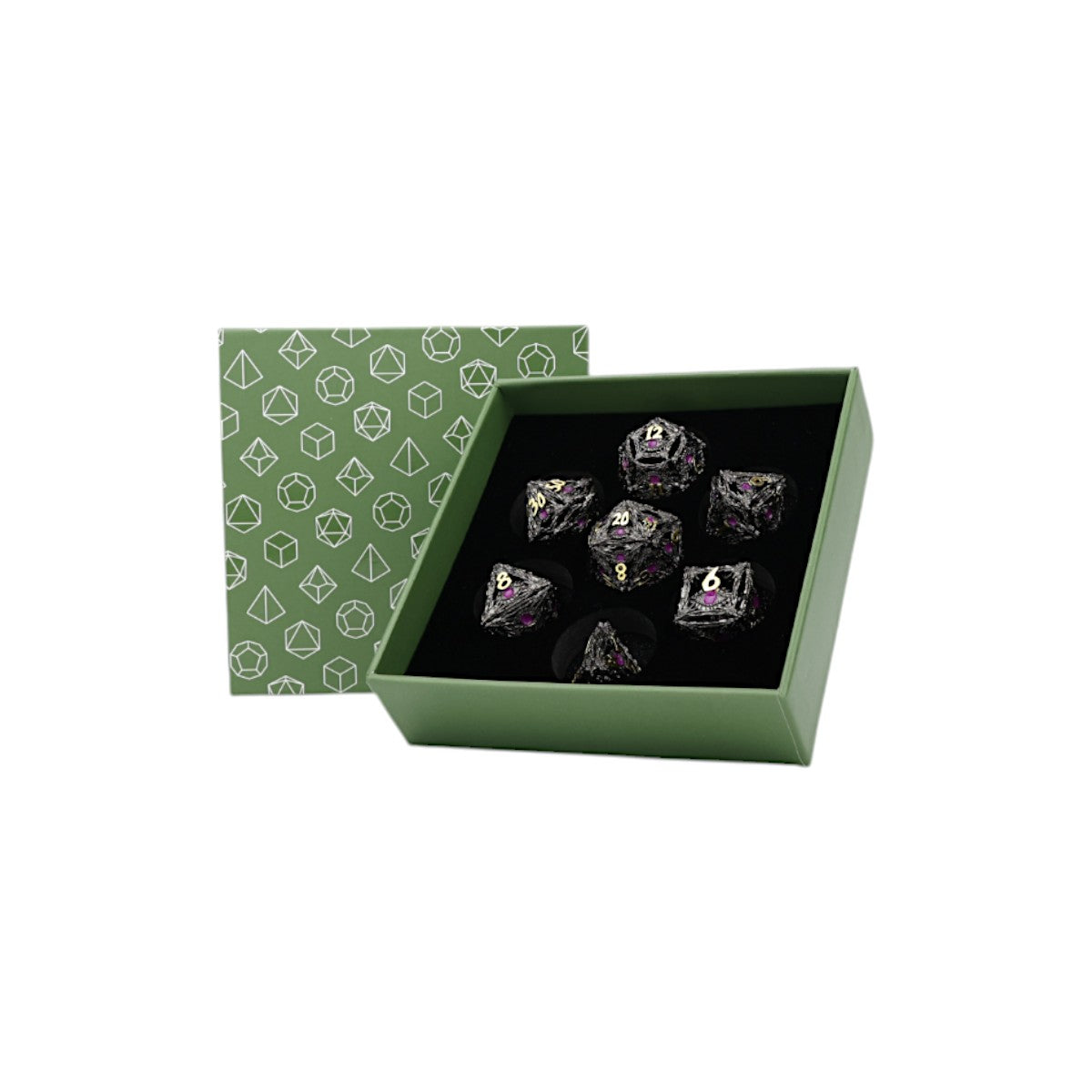 Dice Dragon Eye Dice Set Black/Gold