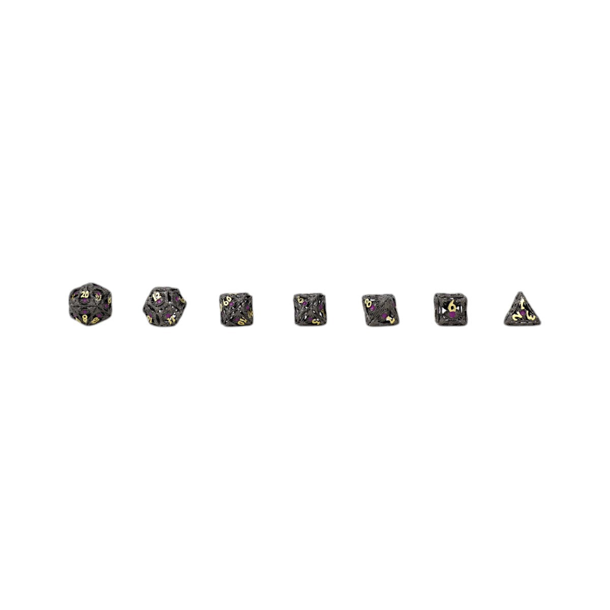 Dice Dragon Eye Dice Set Black/Gold