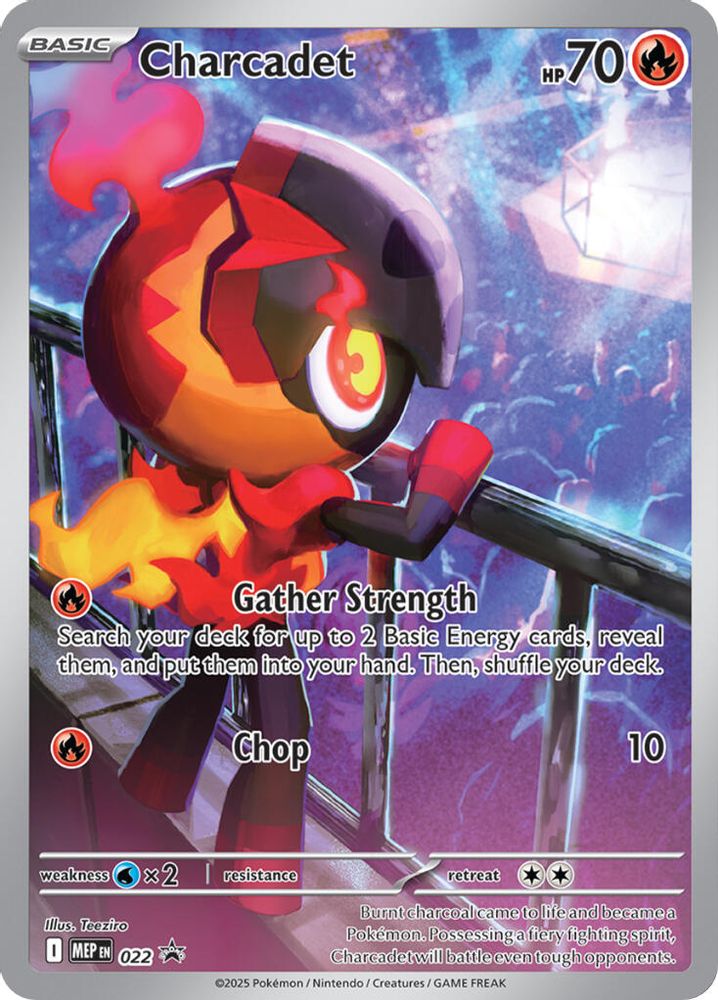 Charcadet 022 Holo Promo ME: Mega Evolution Promo Pokemon Near Mint