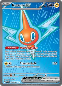 Rotom ex 111/094 Ultra Rare Phantasmal Flames Pokemon Holo Near Mint