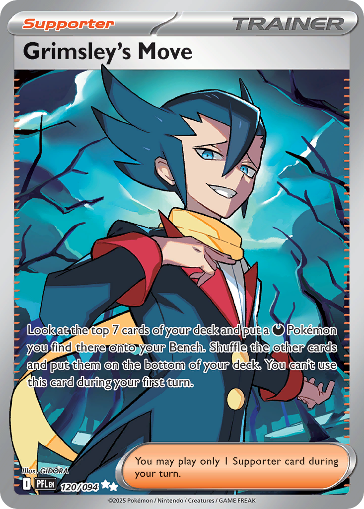 Grimsley's Move 120/094 Ultra Rare Phantasmal Flames Pokemon Near Mint