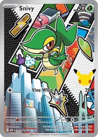 Snivy 049 Promo ME: Mega Evolution Promo Pokemon Holo Near Mint
