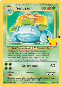 Venusaur 15/102 Classic Collection Celebrations: Classic Collection Pokemon NM