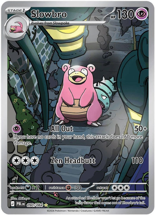 Slowbro 090/084 Illustration Rare Pitch Black Pokemon Holo Near Mint