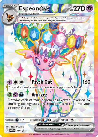 Espeon ex SVP 175 Holo Promo Scarlet & Violet Promo Pokemon Near Mint