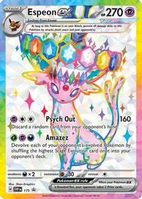 Espeon ex SVP 175 Holo Promo Scarlet & Violet Promo Pokemon Near Mint