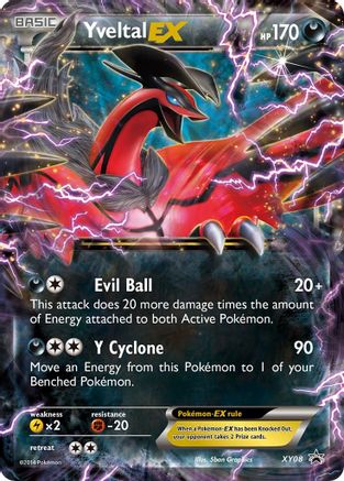 Yveltal EX XY08 Holo Promo XY Promo Pokemon Near Mint