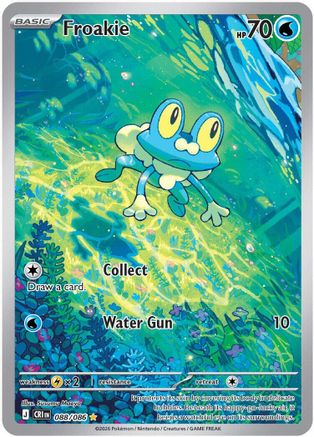 Froakie 088/086 Shiny Rare ME04: Chaos Rising Pokemon Near Mint