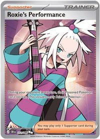 Roxie's Performance 112/086 Ultra Rare Chaos Rising Pokemon Holo Near Mint