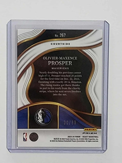 2023 Select Purple Cracked Ice Prizm /99 Olivier-Maxence Prosper #267 Rookie RC