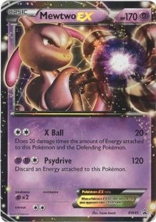 Mewtwo EX BW45 Holo Promo Black And White Promo Pokemon Near Mint