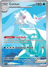 Cetitan 201/191 Illustration Rare Surging Sparks Pokemon Holo Near Mint