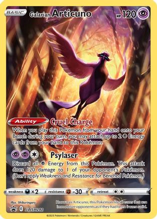 Galarian Articuno SWSH282 Holo Promo Sword & Shield Promo Pokemon Near Mint