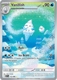 Vanillish 112/086 Holo Illustration Rare White Flare Pokemon Near Mint