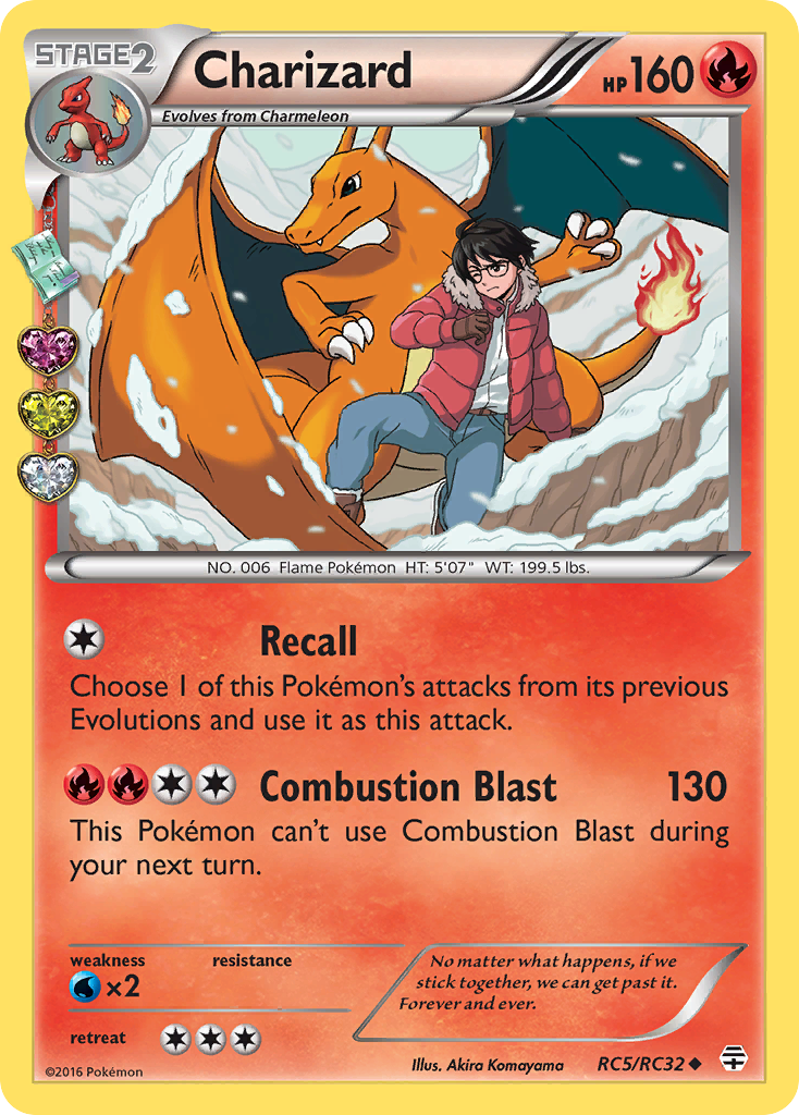 Charizard RC5/RC32 Uncommon Generations Pokemon Near Mint