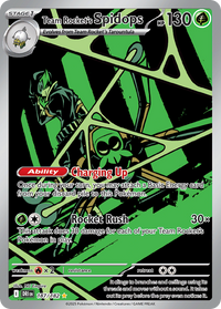 Team Rocket's Spidops 187/182 Illustration Rare Destined Rivals Pokemon NM