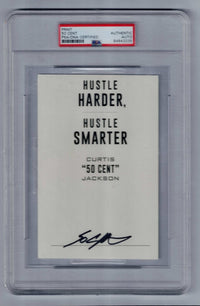 50 Cent Signed Autographed Hustle Harder Book page RAP RARE PSA authentic
