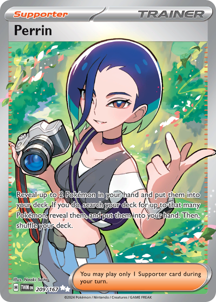 Perrin 209/167 Ultra Rare Twilight Masquerade Pokemon Near Mint