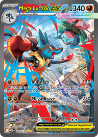 Mega Lucario ex 179/132 Special Illustration Rare Mega Evolution Pokemon Holo NM