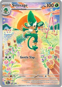 Simisage 090/086 Holo Illustration Rare Black Bolt Pokemon Near Mint