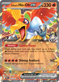 Ethan's Ho-Oh ex 039/182 Double Rare Destined Rivals Pokemon Near Mint