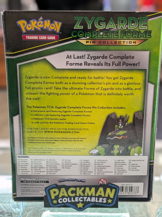 Pokémon TCG Zygarde Complete Forme Pin Collection