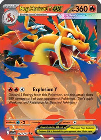Mega Charizard Y ex 022/217 Double Rare Ascended Heroes Pokemon Near Mint