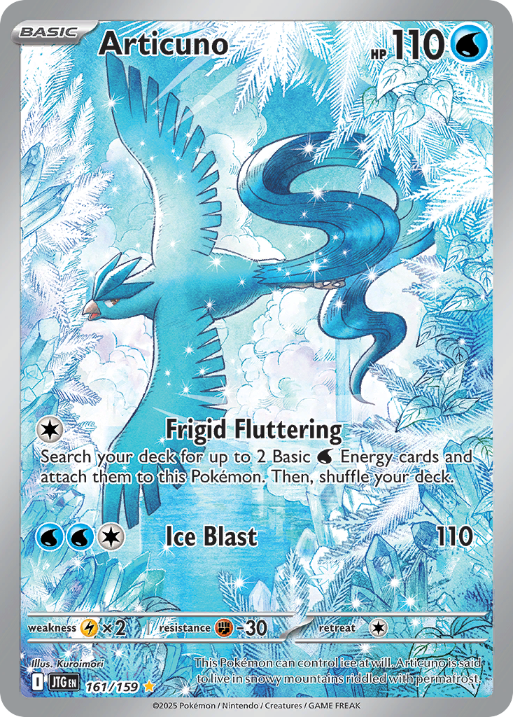 Articuno 161/159 Illustration Rare Journey Together Pokemon Near Mint