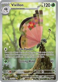 Vivillon 193/191 Illustration Rare Surging Sparks Pokemon Holo Near Mint