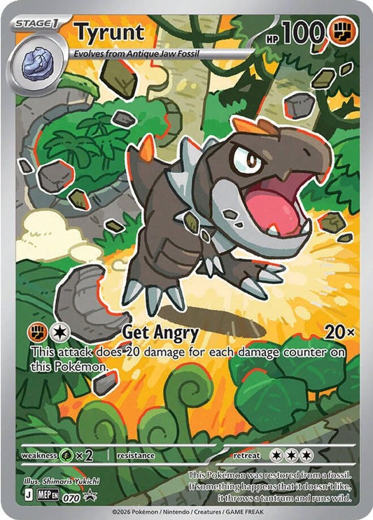 Tyrunt 070 Holo Promo ME: Mega Evolution Promo Pokemon Near Mint