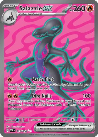 Salazzle ex 101/088 Ultra Rare Perfect Order Pokemon Near Mint