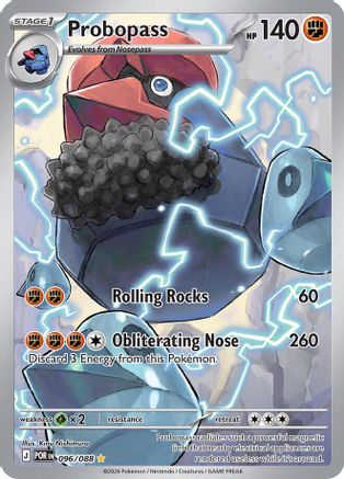 Probopass 096/088 Holo Illustration Rare Perfect Order Pokemon Near Mint