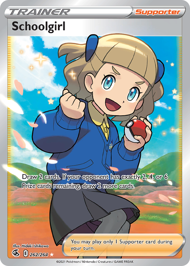 Schoolgirl 262/264 Ultra Rare Fusion Strike Pokemon Near Mint