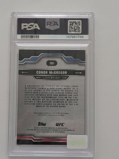 2025 Topps sapphire Conor McGregor GOLD PSA 9