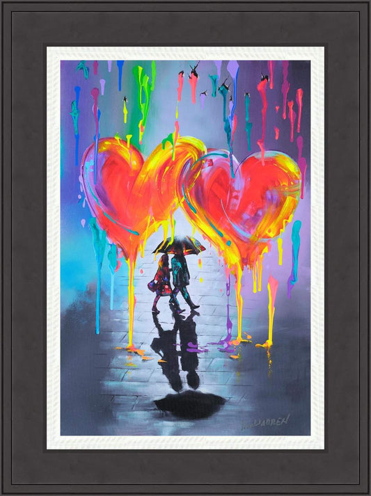 JIM WARREN Together in a Dream Giclee Hand Embellished Signed on Canvas