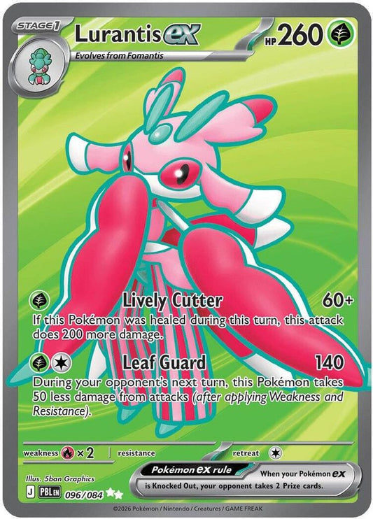 Lurantis ex 096/084 Ultra Rare Pitch Black Pokemon Holo Near Mint
