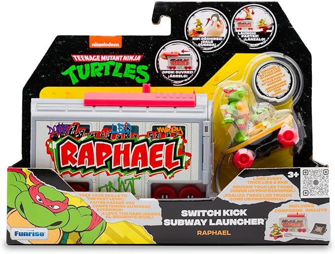 Teenage Mutant Ninja Turtles Switch Kick Subway Launcher - Raphael