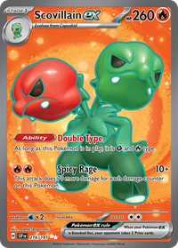 Scovillain ex 216/191 Ultra Rare Surging Sparks Pokemon Holo Near Mint