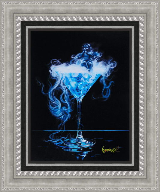 MICHAEL GODARD Drink with an Angel Giclee Hand Embellished Signed on Canvas
