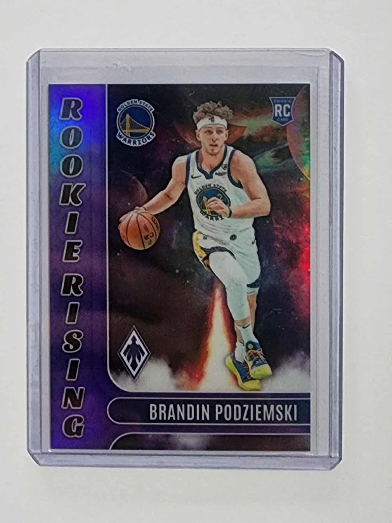 2023-24 Panini Phoenix - Rookie Rising Purple #25 Brandin Podziemski /75 (SP)