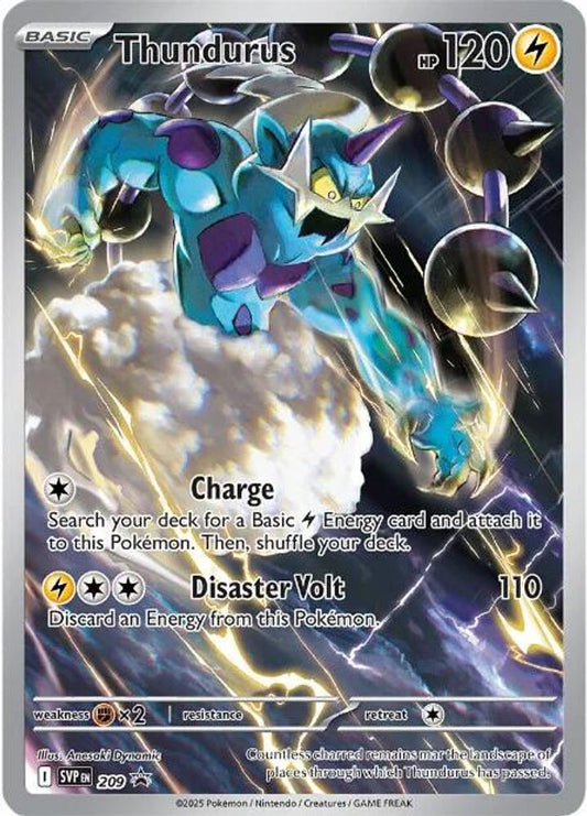 Thundurus 209 Holo Promo Scarlet & Violet Promo Pokemon Near Mint