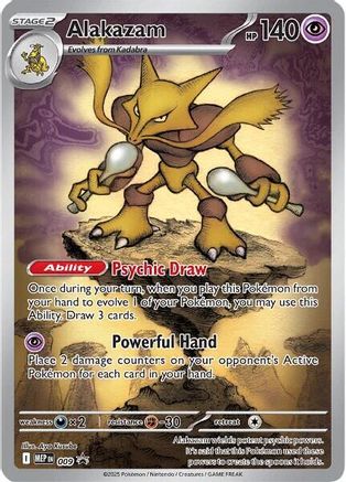 Alakazam 009 Holo Promo ME: Mega Evolution Promo Pokemon Holo Near Mint