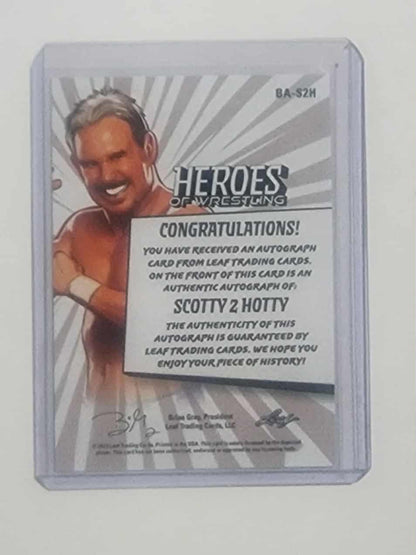Leaf Scotty 2 Hotty Heroes of Wrestling Auto