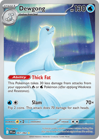 Dewgong 097/094 Illustration Rare Phantasmal Flames Pokemon Near Mint